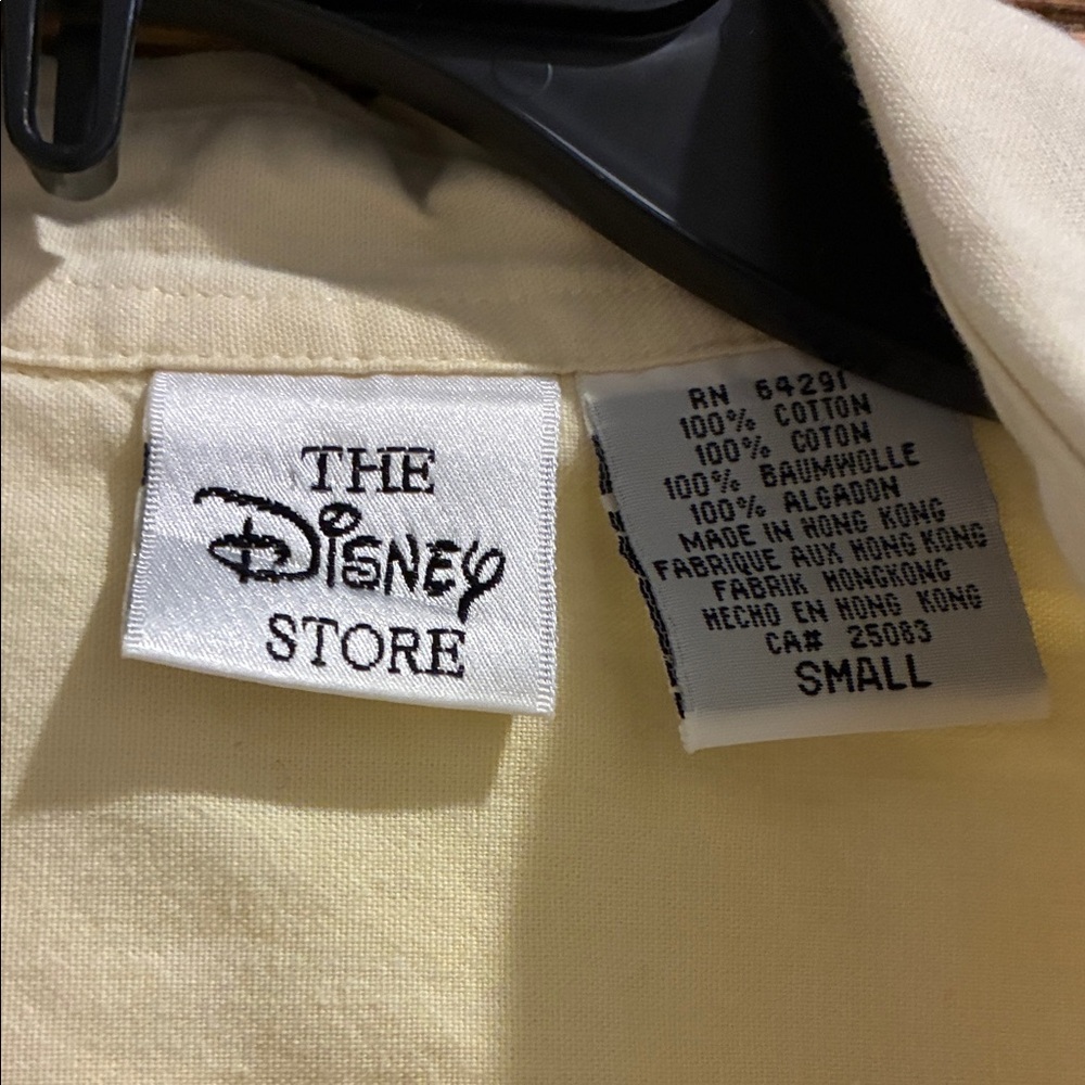 Vintage Disney Yellow Button Down Shirt with Winnie the Pooh - Picture 2 of 5